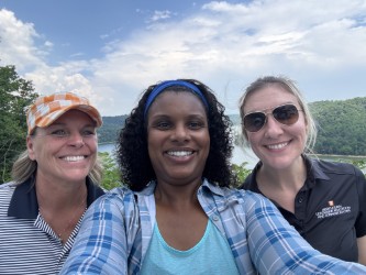 three faculty members