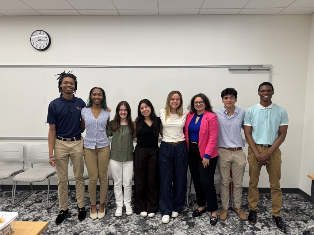 Group of students smiling